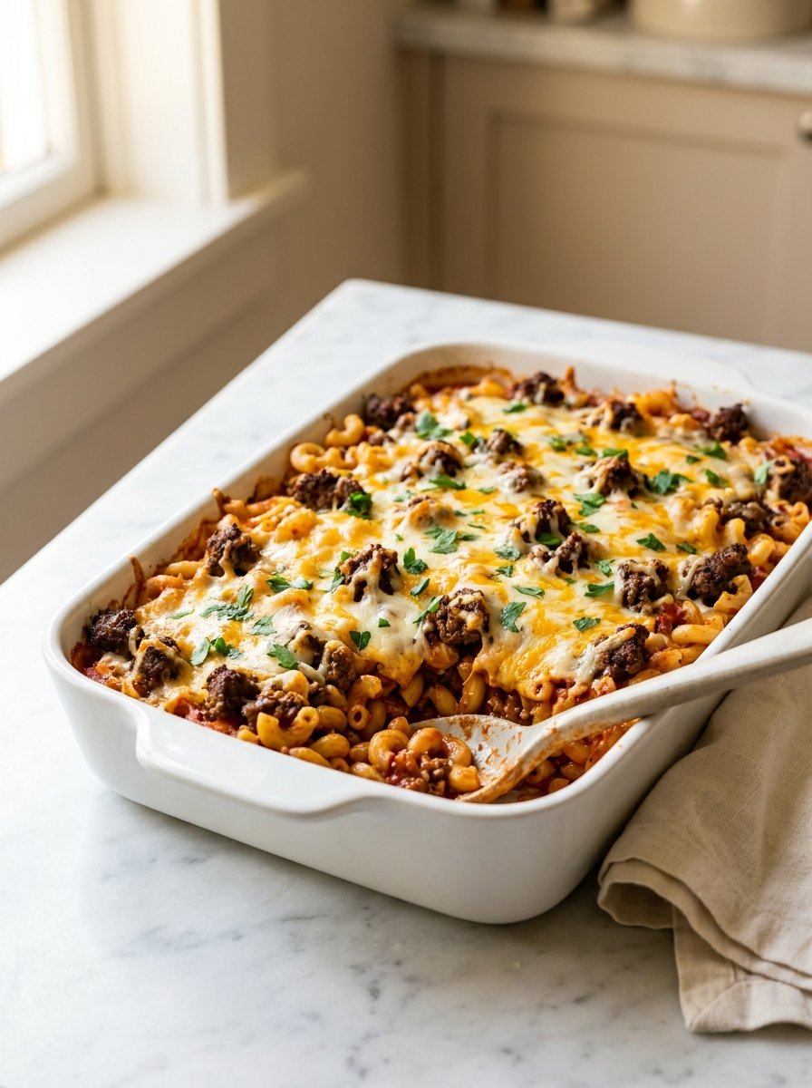 Easy ground beef casserole recipe